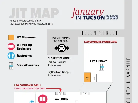 January in Tucson Law School Map